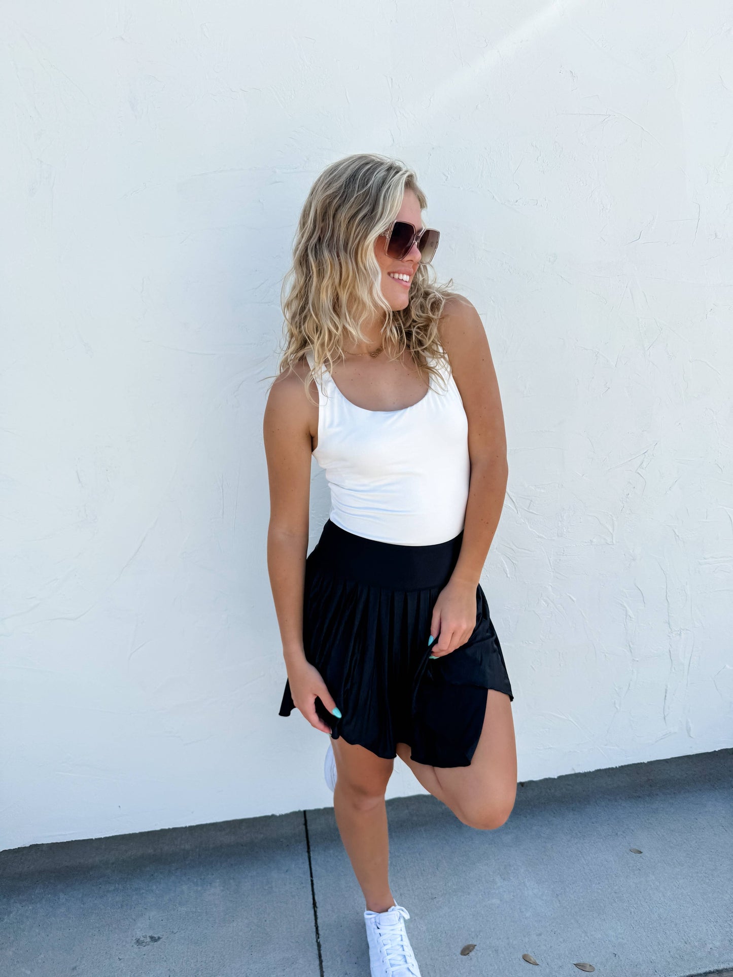 IVY LEAGUE TENNIS SKORT: TEAL BLUE / 2X