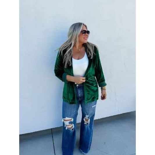 NWOT Green Velvet 1X Women's Blazer Jacket