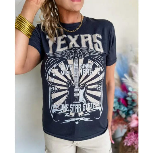 Texas Guitar Tee size XL New with Tags