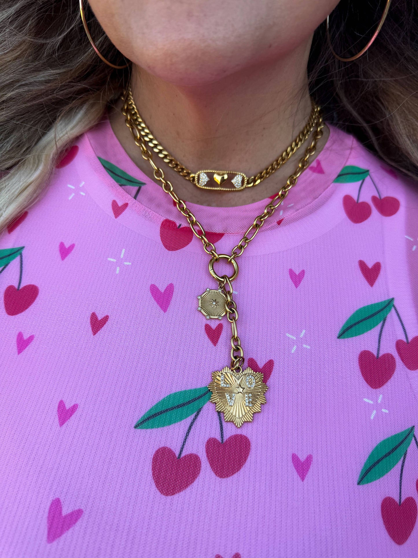 HEART TO HEART CHAIN NECKLACE