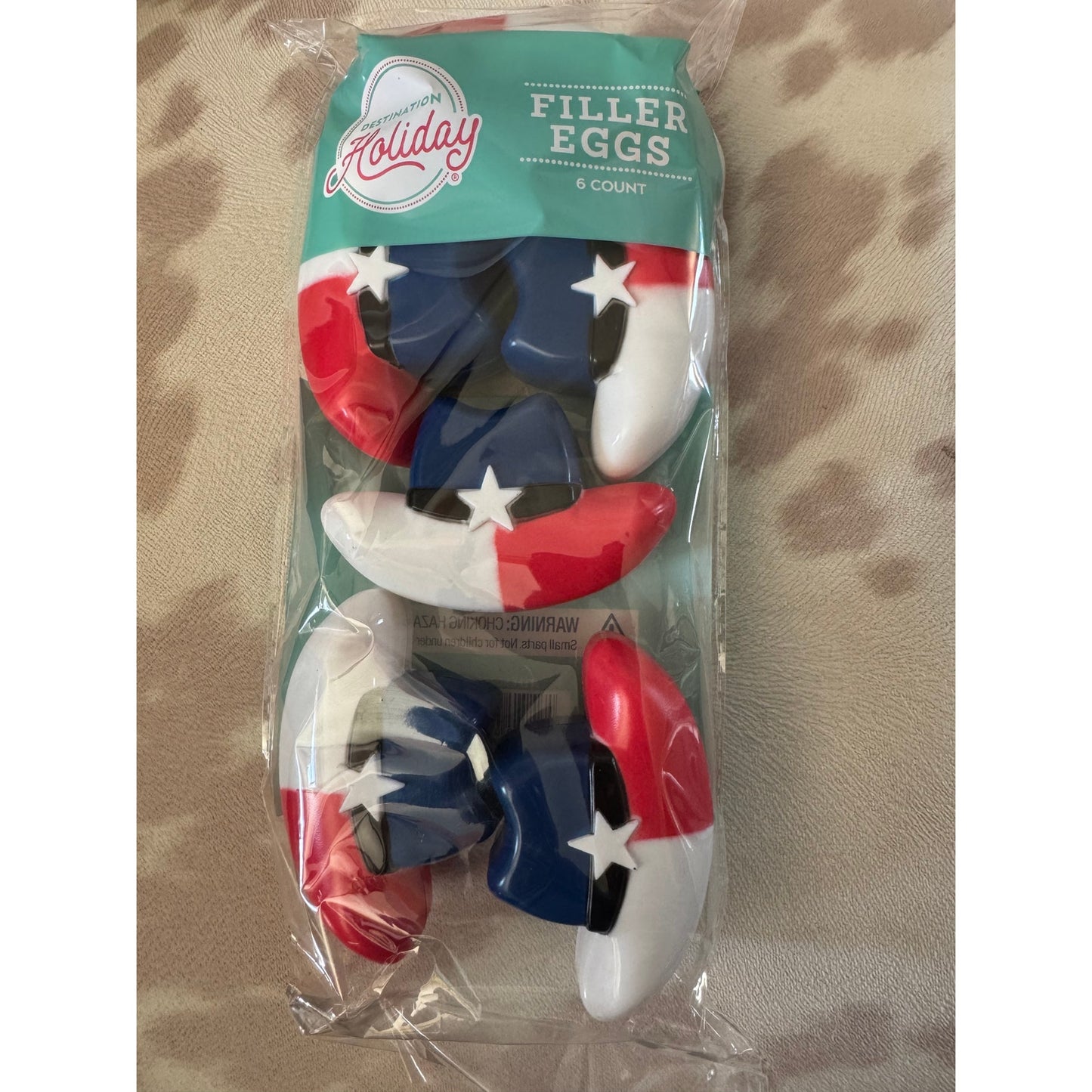 Destination Holiday HEB grocery Cowboy Hat Filler Eggs (Set of 6)